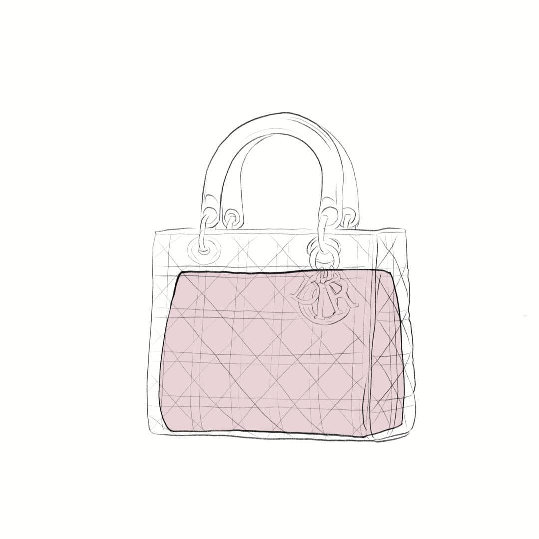 Handbag Pillow — Lady Dior